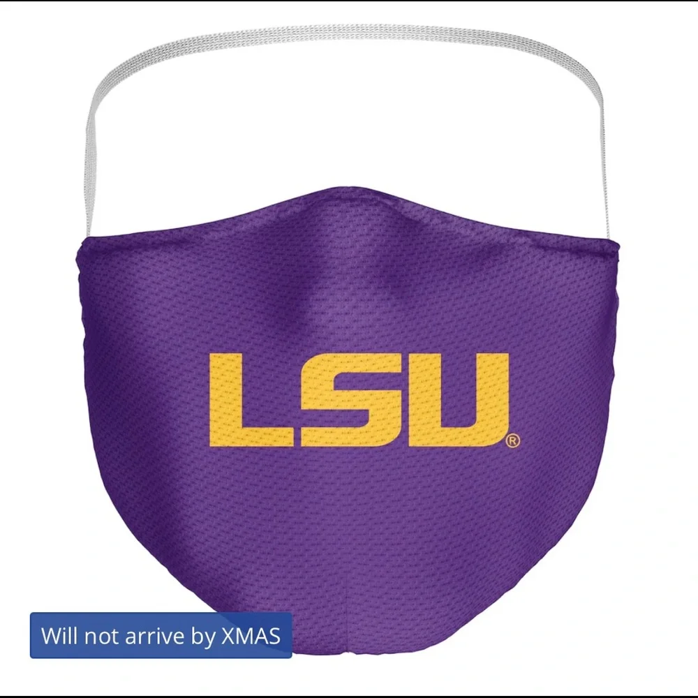 LSU set of three facemasks brand new Tigers ncaa fanatics